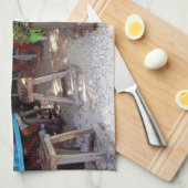 Blaues Fahrrad Handtuch (Viertel Falte)