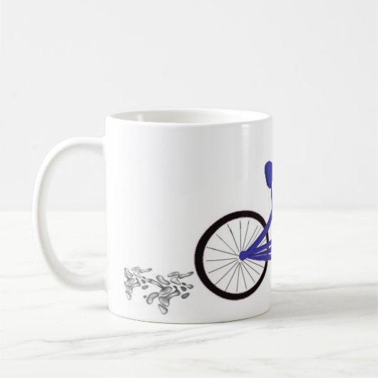 Blaues Fahrrad Kaffeetasse (Links)