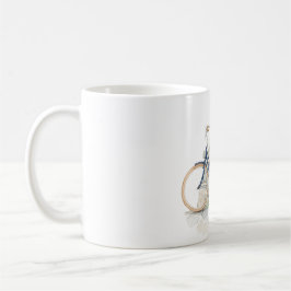 Blaues Fahrrad Kaffeetasse