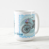 Blaues Fahrrad Kaffeetasse (VorderseiteRechts)