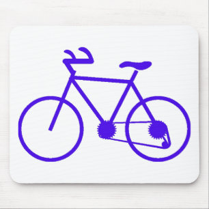 Blaues Fahrrad-Mauspad Maßgeschneidert Mousepad