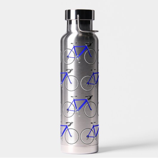 Blaues Fahrraddesign Trinkflasche (Links)
