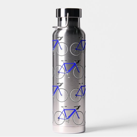 Blaues Fahrraddesign Trinkflasche (Rechts)