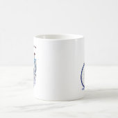 Blaues Fahrradzeichnen Kaffeetasse (Mittel)