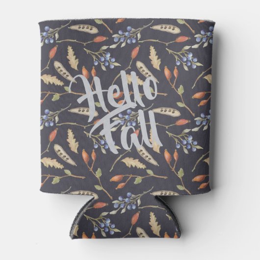 Blaues Fall-Waldland-Naturmuster Dosenkühler (Vorderseite)