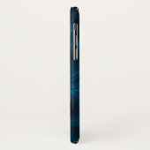 Blaues Fantasiemuster Case-Mate iPhone Hülle (Hinten/Links)