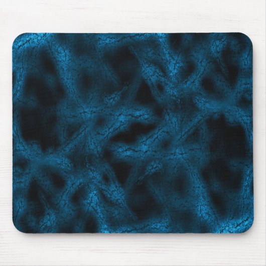 Blaues Fantasiemuster Mousepad (Vorne)