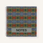 Blaues FarbMix Gefärbte Krawatte Muster Notizblock (Vorderseite)