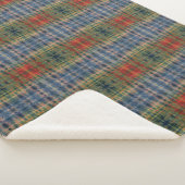 Blaues FarbMix Gefärbte Krawatte Muster Sherpadecke (3/4)