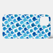 Blaues Farbmuster Case-Mate iPhone Hülle (Rückseite (Horizontal))