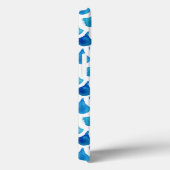 Blaues Farbmuster Case-Mate iPhone Hülle (Rückseite / Rechts)