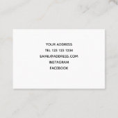 Blaues Farbmuster Visitenkarte (Rückseite)