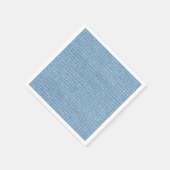 Blaues Faux-Linene-Gewebe Elegant  Serviette (Ecke)