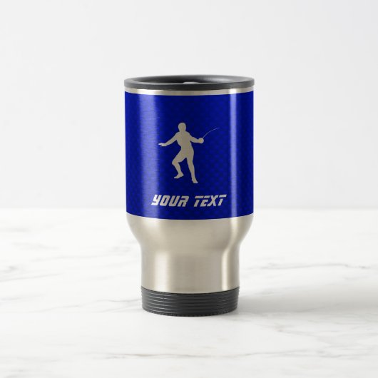 Blaues Fechten Reisebecher (Mittel)