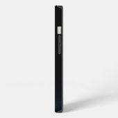 Blaues Feder Case-Mate iPhone-Hülle iPhone Hülle (Linke Seite)
