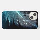 Blaues Feder Case-Mate iPhone-Hülle iPhone Hülle (Rückseite (Horizontal))