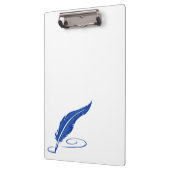 blaues Federklammer Klemmbrett (Links)