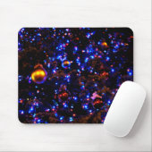 Blaues Feiertags-Glühen Mousepad (Mit Mouse)