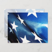 Blaues Feld Postkarte (Vorne/Hinten)