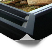 Blaues Fenster öffnen Poster (Ecke)