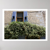 Blaues Fenster Poster (Vorne)