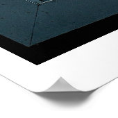 Blaues Fenster Poster (Ecke)