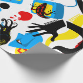 Blaues Fernsehen Geschenkpapier (Ecke)