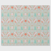 Blaues festes Hübsches Weihnachtsgeschenkpapier Geschenkpapier (Flach)