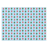 Blaues festes Pilztablett Tischdecke (Vorderseite (Horizontal))