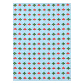 Blaues festes Pilztablett Tischdecke (Vorderseite)