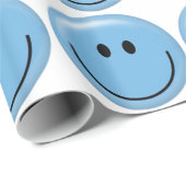 Blaues Fetisch-Papier Geschenkpapier (Rolleneckpunkt)