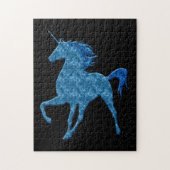 Blaues Feuer-Einhorn-Puzzle Puzzle (Vertikal)