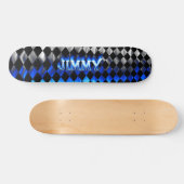 Blaues Feuer Jimmy-Skateboards und Flammenentwurf Skateboard (Horizontal)