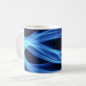 Blaues Feuer Kaffeetasse (Vorderseite Links)