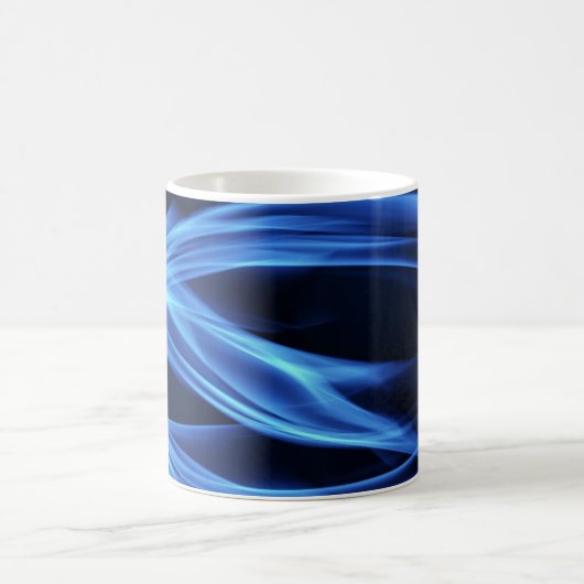 Blaues Feuer Kaffeetasse (Mittel)