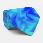 Blaues Feuer Krawatte (Gerollt)