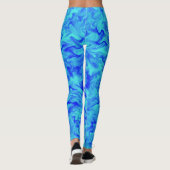 Blaues Feuer Leggings (Rückseite)