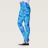 Blaues Feuer Leggings (Links)