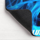 Blaues Feuer Mousepad (Ecke)