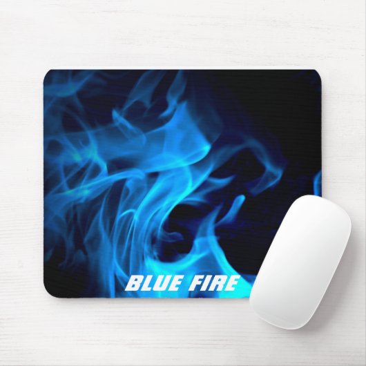Blaues Feuer Mousepad (Mit Mouse)