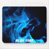 Blaues Feuer Mousepad (Vorne)