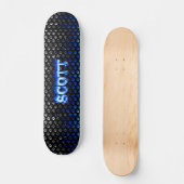 Blaues Feuer Scott-Skateboards und Flammenentwurf Skateboard (Vorderseite)