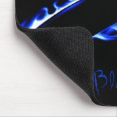 BLAUES FEUER X, blaues X Mousepad (Ecke)