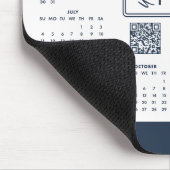 Blaues Firmenlogo 2027 Kalender Mauspad (Ecke)
