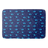 Blaues Fisch Badematte (Vorderseite)