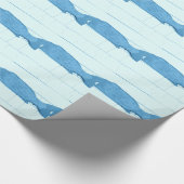 Blaues Fisch Geschenkpapier (Ecke)