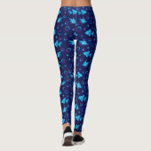 Blaues Fisch Leggings (Rückseite)