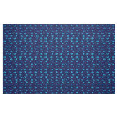 Blaues Fisch Stoff (Fat Quarter (45,7 x 55,9 cm))