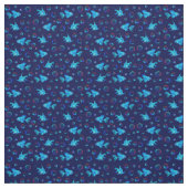 Blaues Fisch Stoff (Muster)
