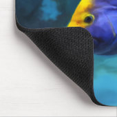 Blaues Fische mousepad (Ecke)
